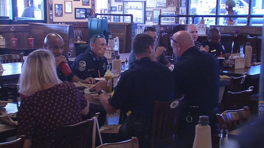 Mission BBQ provides free sandwiches for first responders on Sept. 11, 2019 (9/11)