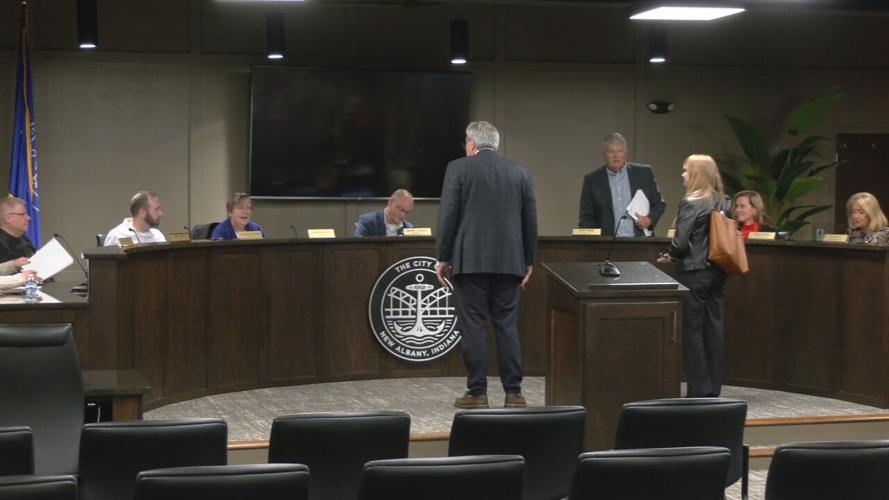 Richard at New Albany Council meeting 2-19-26