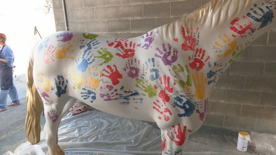 Gallopalooza Backside Horse painting 2-19-24