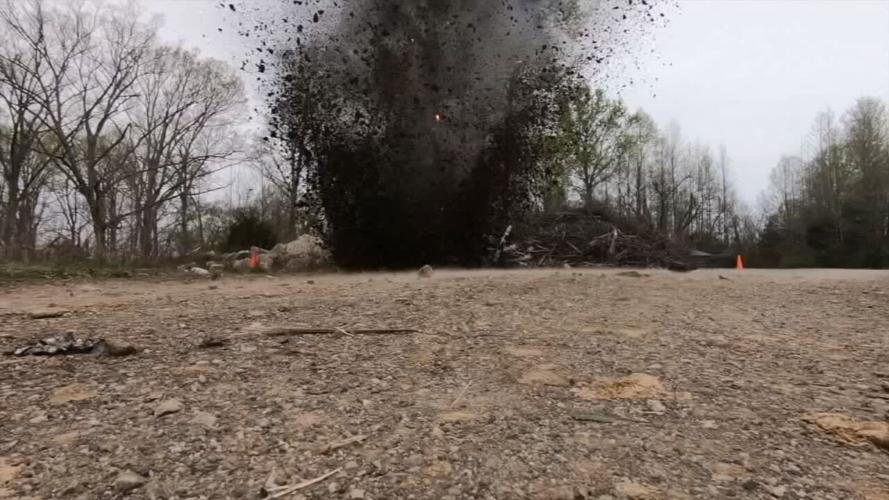Explosive training at Muscatatuck Urban Training Center