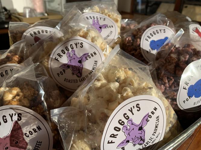 Froggy's Snack Shack wrapped popcorn