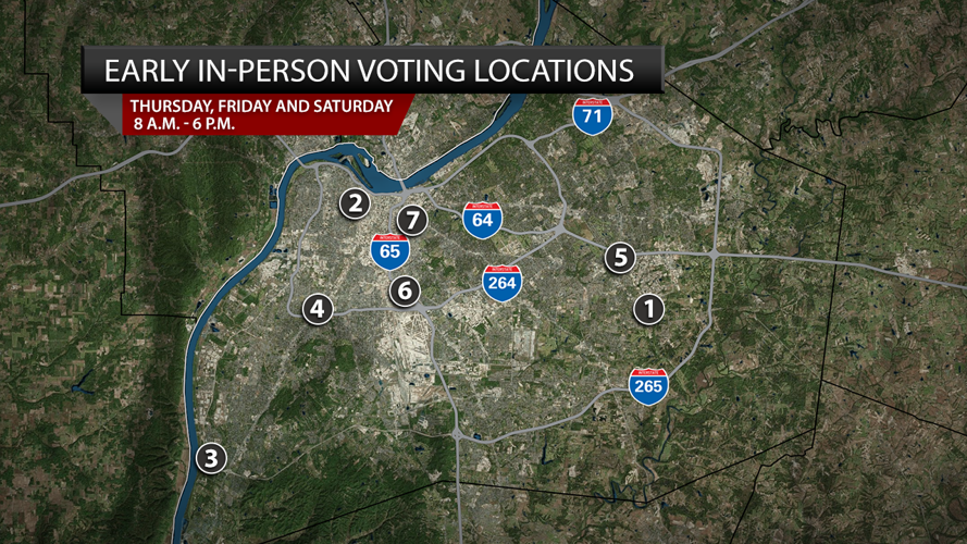 Louisville early voting no excuse needed voting locations.