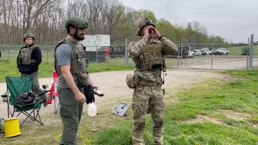 Explosive training at Muscatatuck Urban Training Center