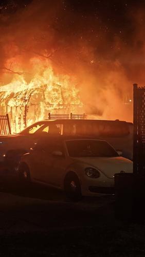 Shed fire at Central High School viewer pic 11-11-25