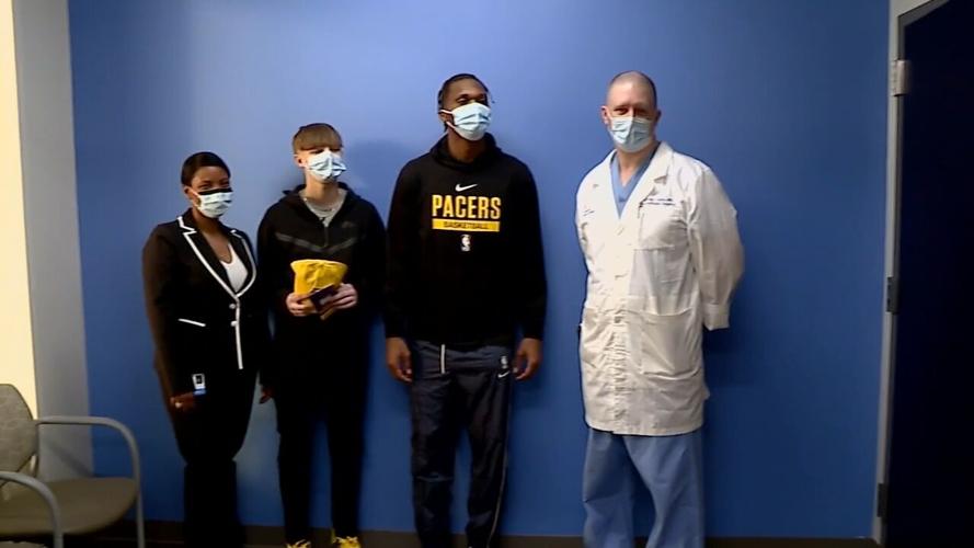 15-year-old Indiana burn patient Owen King meets NBA Pacers' rookie star Bennedict Mathurin