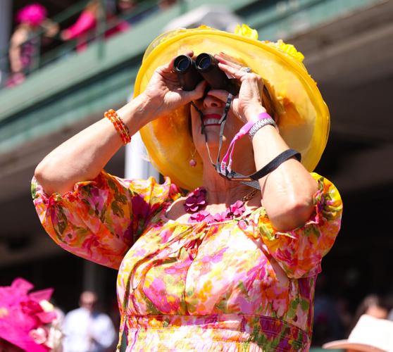 Woman with binoculars