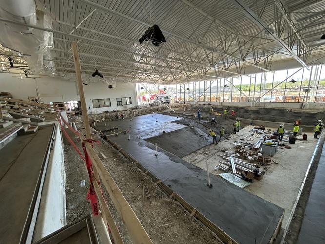 Aquatic Center construction