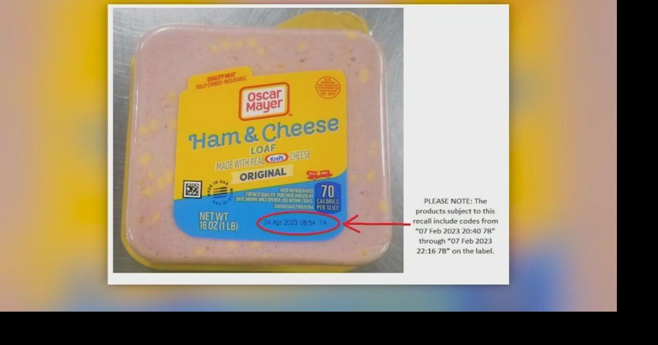 Some Oscar Mayer lunch meat being recalled Wdrbvideo