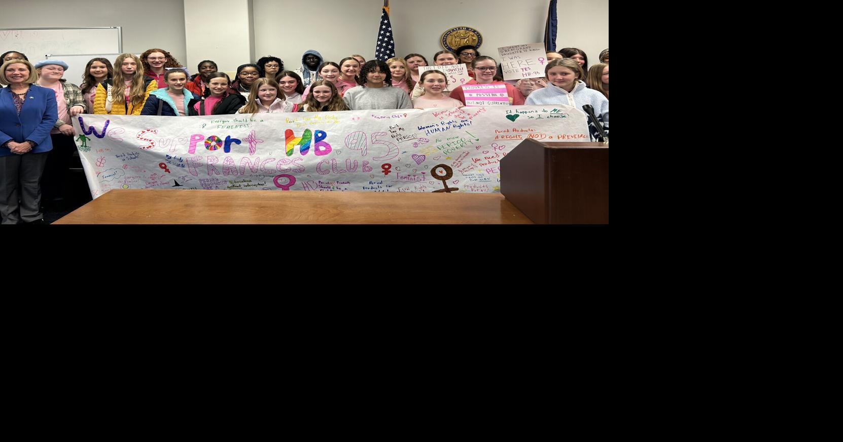 Kentucky students rally for free period products in schools as House Bill 95 stalls