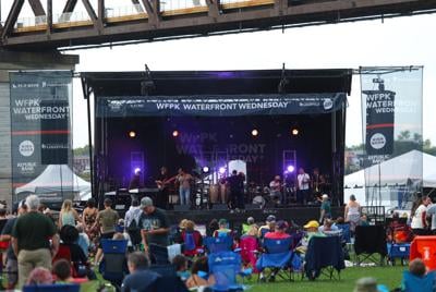 Waterfront Wednesday crowd and stage - Sept. 25, 2024