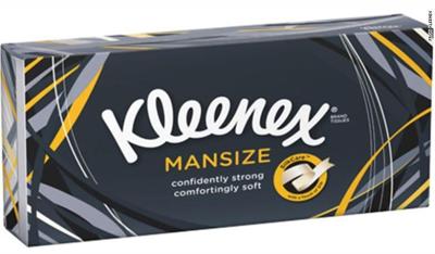 Kleenex is rebranding its 'mansize' tissues as 'extra large' after complaints of sexism