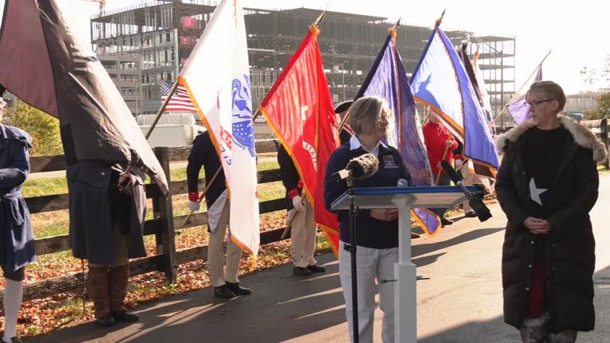 Wreaths Across America ceremony at Brownsboro Hardware and Paint
