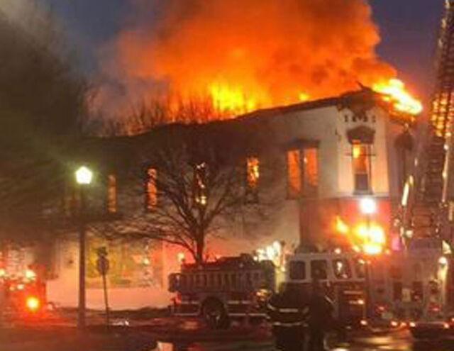 Fire at historic Siersdofers Building in downtown Carrollton on March 21-22, 2022