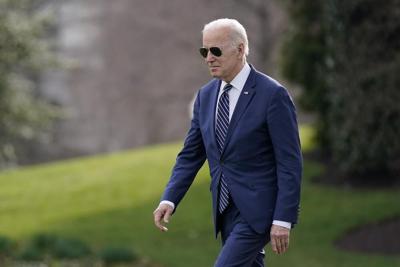 Joe Biden on the South Lawn - AP FILE