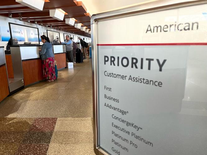 Travelers at Louisville Muhammad Ali International Airport