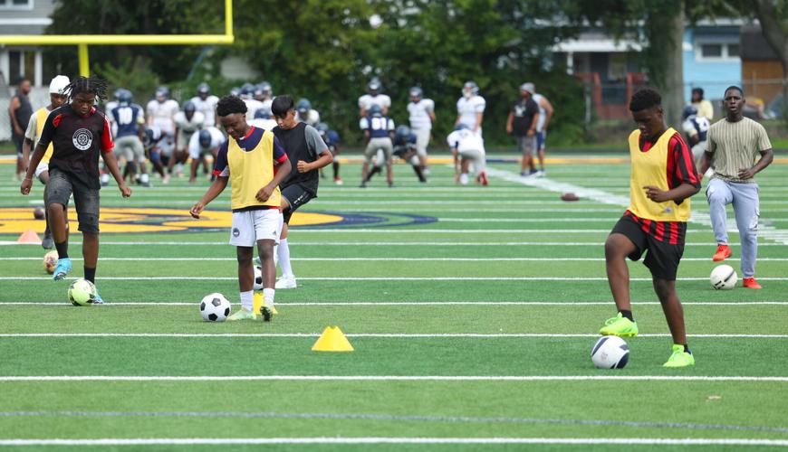 Shawnee soccer players practice.JPG