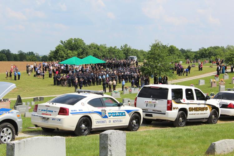 Funeral service and procession for Bardstown Police Ofc. Jason Ellis on May 30, 2013