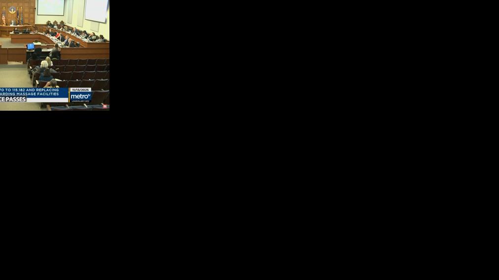 Metro Council approves ordinance for licensed massage parlors - 11.13.25