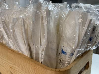 Plastic utensils at a restaurant.jpg