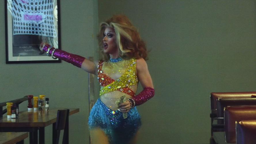 Drag queen during drag brunch