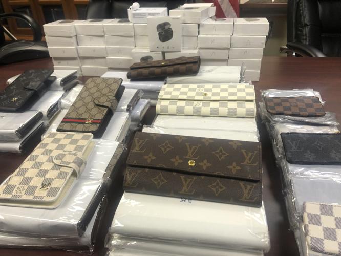 Counterfeit wallets and airpods