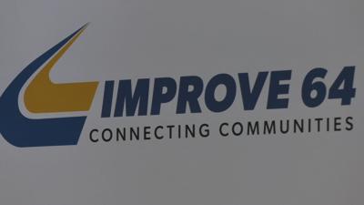 INDOT Construction Project, IMPROVE 64