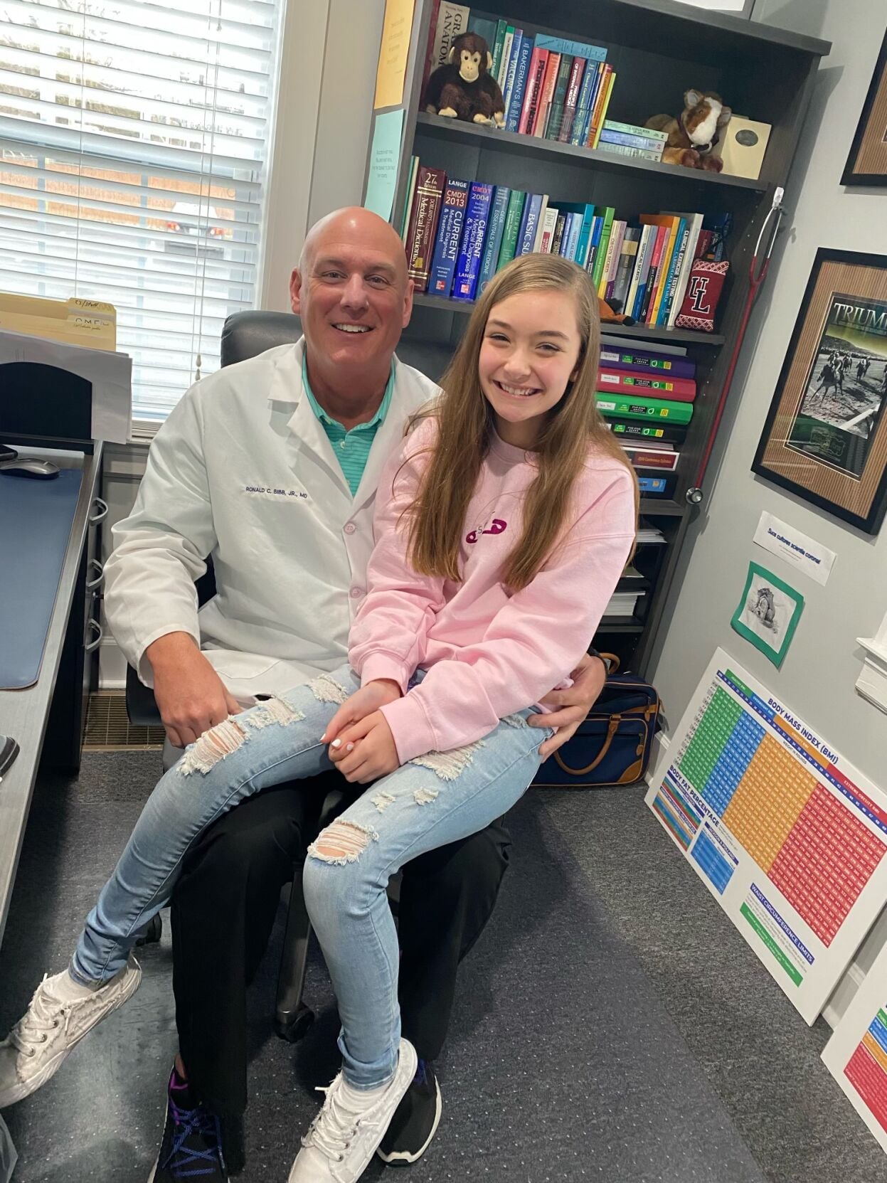Alexis Bibb with Dr. Bibb
