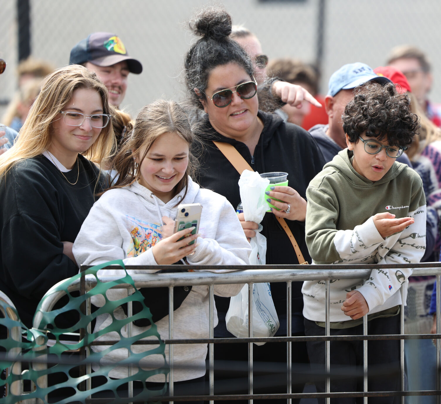 People look at Goats