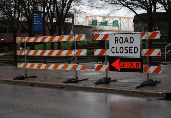 Road closed sign - April 6.JPG