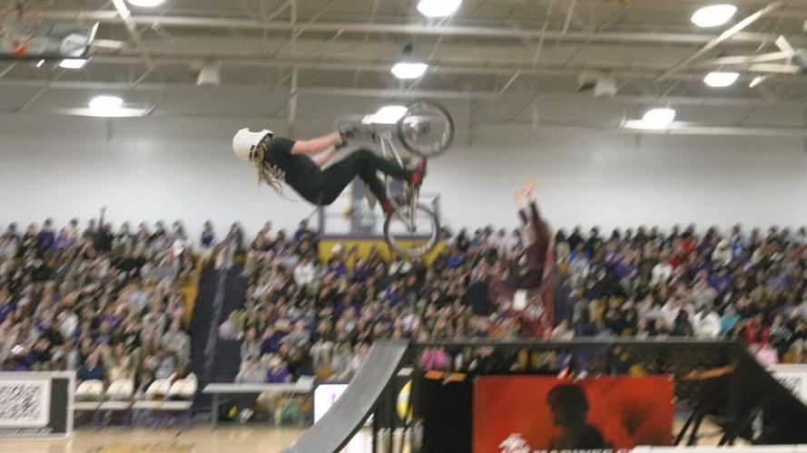 X Games rider sails over Male High School teacher