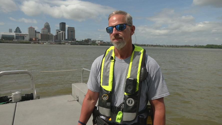 LMPD River Patrol on Ohio River, May 25, 2022, Sgt. Trever Blakley