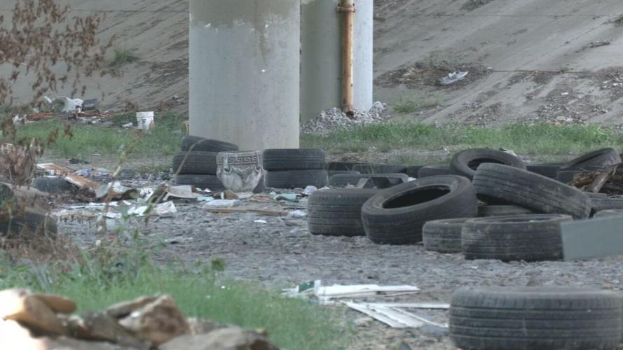 Illegal dumping site