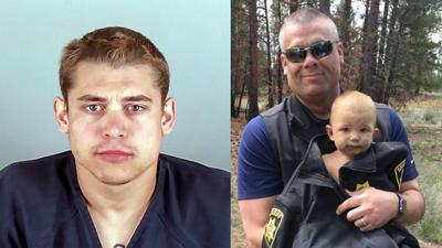 Brandon Blouin and Bradley Thomas (with detective)