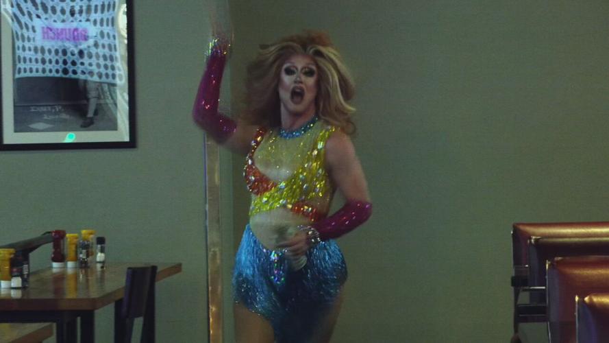 Drag queen during drag brunch