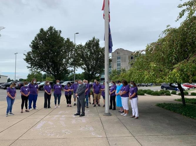 Clark Memorial Health moment of silence/prayer on Overdose Awareness Day