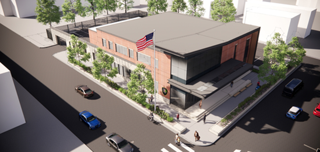 Rendering of proposed New Albany Police Department headquarters