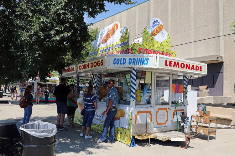 Corn dogs and lemonade food stand at the 2022 Kentucky State Fair