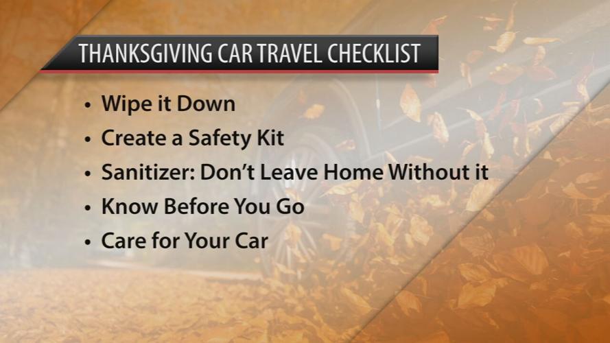 Thanksgiving car travel checklist