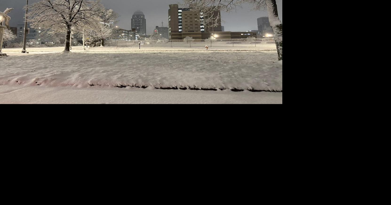 Season's first snowfall blankets Kentuckiana, impacts Tuesday travel