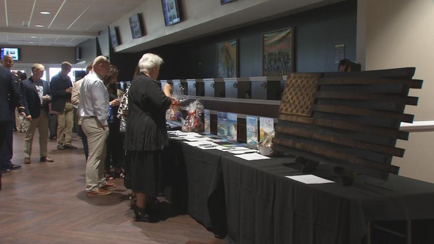 Silent auction at Stars and Stripes Gala