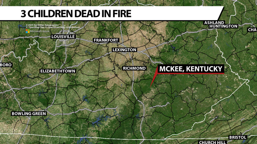 MAP - 3 kids killed in Mckee Kentucky fire.png