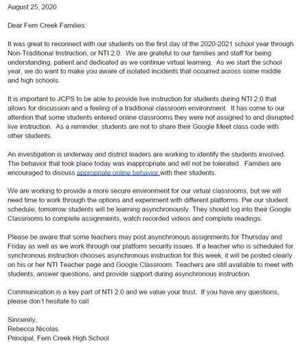 Fern Creek letter.JPG