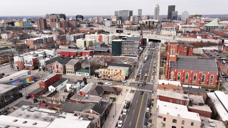 NuLu Streetscape project drone