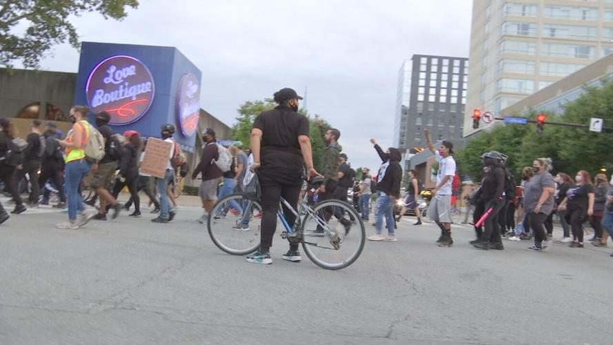 Protesters march through downtown Louisville 9/24/20