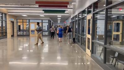 Interior of Wilkerson Elementary School days before it opens for students