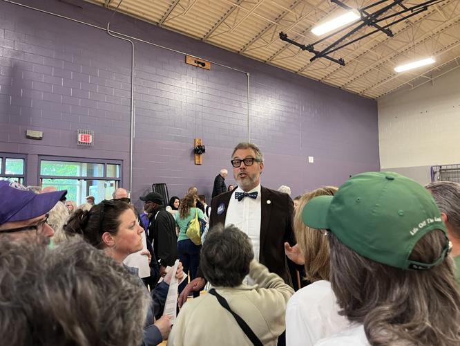Ben Rebo-Weber at Creason Park meeting