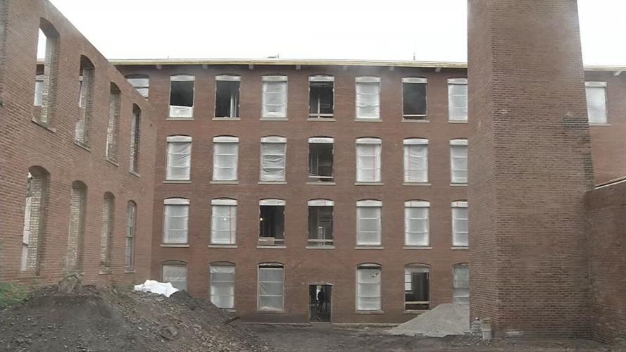 Crews work to transform the former Eagle Cotton Mill into hotel