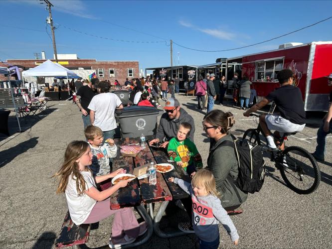 Family sits to eat in Seymour on April 7, 2024.jpeg