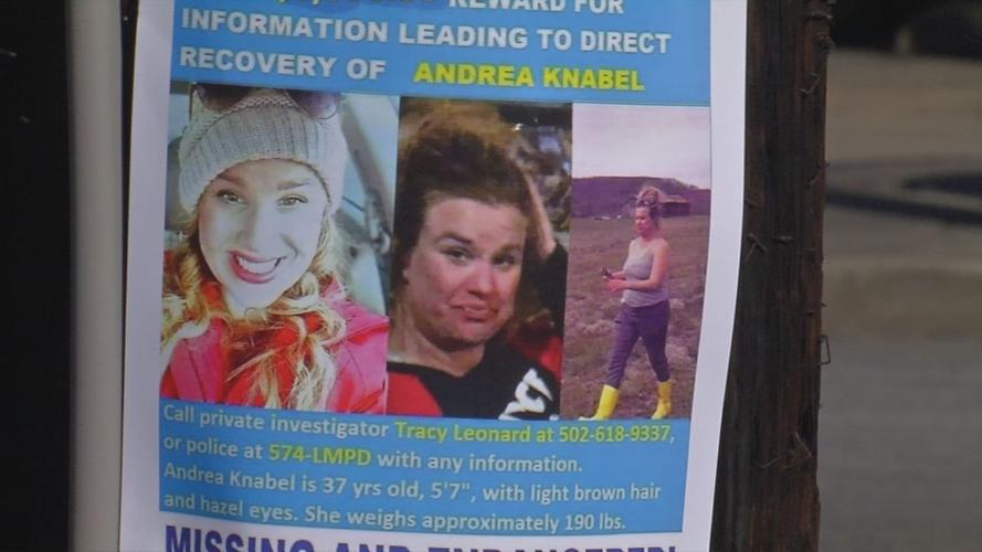 Andrea Knabel flyers placed around Bardstown Rd. five months after she was last seen