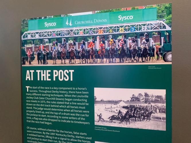 Starting gate history sign Kentucky Derby Museum